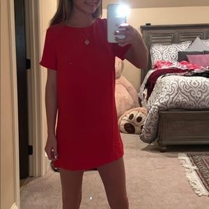 Red Lulu's Shift Dress